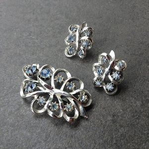 Vintage Brooch & Earrings by Coro